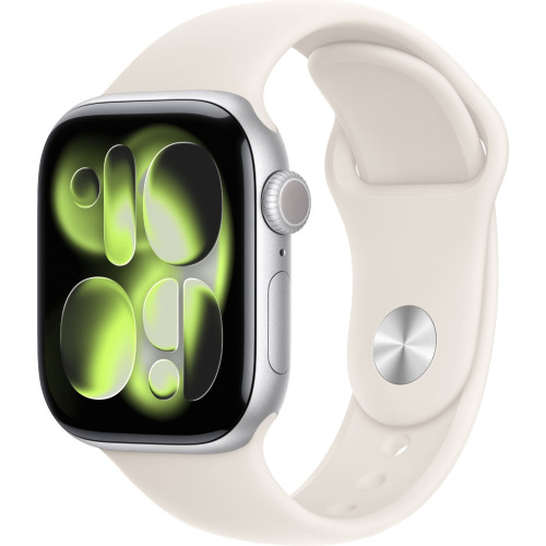 Смарт-часы Apple Watch Series 11 42mm Silver Aluminium Case with Starlight Sport Band M/L