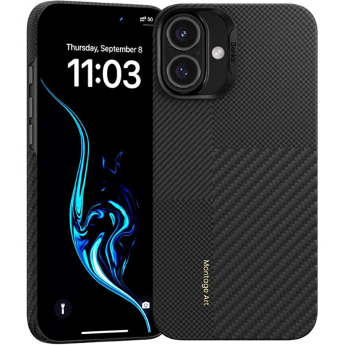 Чехол Benks Montage ArmorAir Case built with Kevlar для iPhone 16 Plus Black