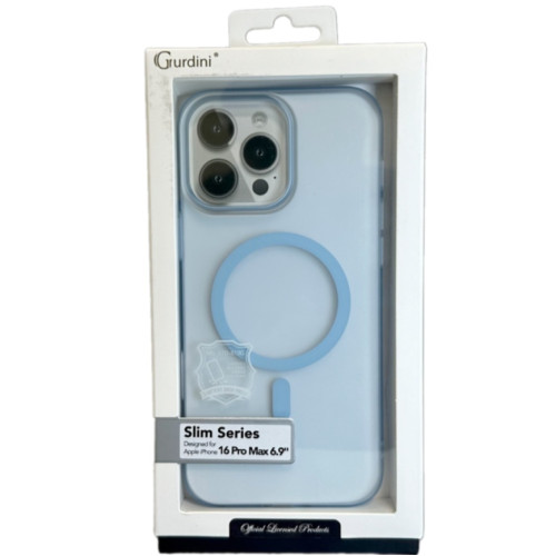 Чехол Gurdini Slim Series with MagSafe для iPhone 16 Pro Max Blue