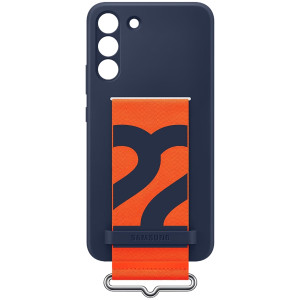 Чехол Samsung Silicone with Strap Cover для Galaxy S22 Plus (EF-GS906TNEGRU) Dark Blue