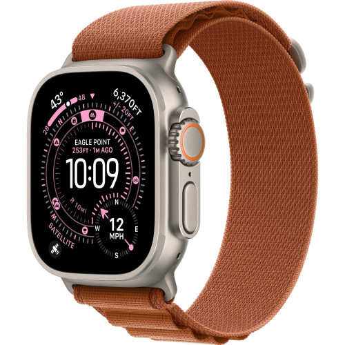 Смарт-часы Apple Watch Ultra 3 (2025) 49mm Natural Titanium Case with Terra Cotta Alpine Loop M