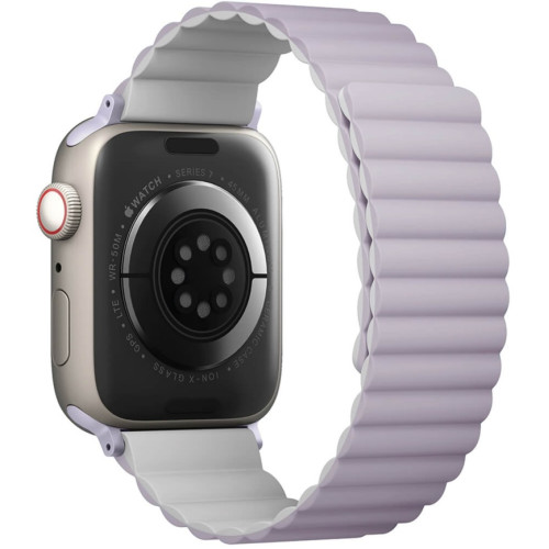 Ремешок Uniq Revix reversible Magnetic для Apple Watch 38/40/41 Lilac/White