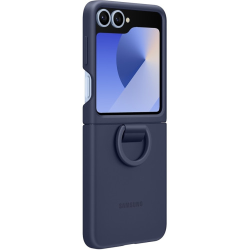 Чехол Samsung Silicone Case with Ring для Galaxy Z Flip6 Blue