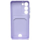 Чехол Silicone для Galaxy S23 c вырезом для карт Violet