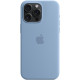Силиконовый чехол Apple MagSafe для iPhone 15 Pro Winter Blue