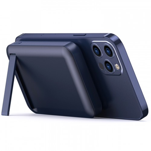 Внешний аккумулятор WiWU Snap Cube Magsafe Wireless Charge SC 10000 mAh Blue