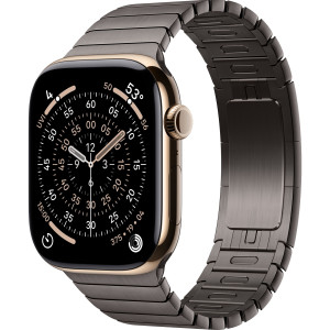 Смарт-часы Apple Watch Series 11 46mm Gold Titanium Case with Slate Link Bracelet