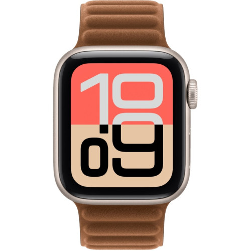 Смарт-часы Apple Watch SE (2025) 44mm Starlight Aluminum Case with Caramel Magnetic Link S/M