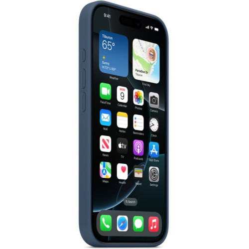 Чехол Apple Silicone Case with MagSafe для iPhone 16 Pro Max Denim