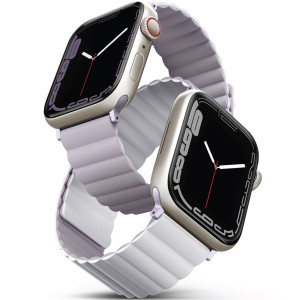 Ремешок Uniq Revix reversible Magnetic для Apple Watch 38/40/41 Lilac/White
