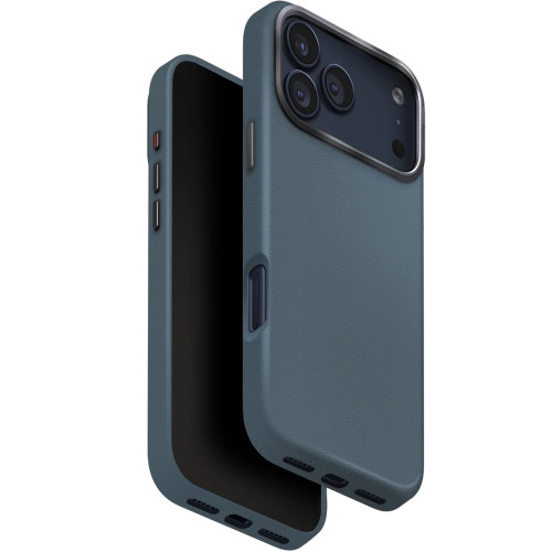 Чехол Uniq Lyden Premium Leatherette Case with MagClick для iPhone 17 Pro Max Ash Blue