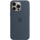 Силиконовый чехол Apple MagSafe для iPhone 15 Pro Max Storm Blue
