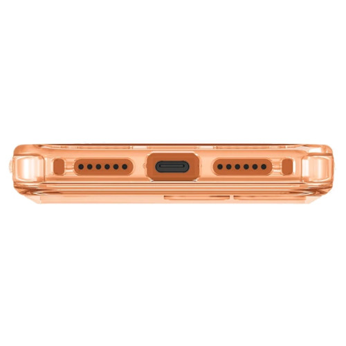 Чехол Uniq LifePro Xtreme Anti-FingerprintSlim Hybrid Case with MagClick для iPhone 17 Pro Frost Clear/Volt Orange