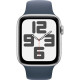 Смарт-часы Apple Watch SE (2023) 40mm Silver Aluminium Case with Storm Blue Sport Band M/L (MRE23)