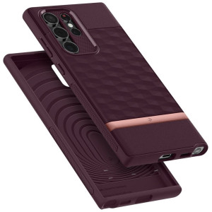 Чехол Spigen Parallax Galaxy S22 Ultra (ACS03941) Burgundy