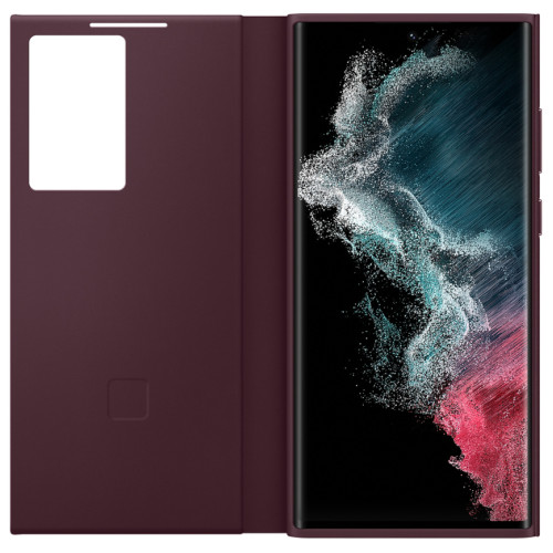 Чехол Samsung Smart Clear View Cover для Galaxy S22 Ultra (EF-ZS908CEEGRU) Burgundy