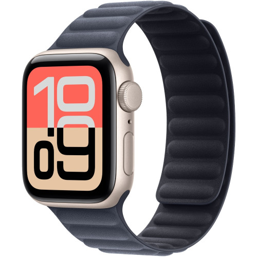 Смарт-часы Apple Watch SE (2025) 44mm Starlight Aluminum Case with Navy Magnetic Link M/L