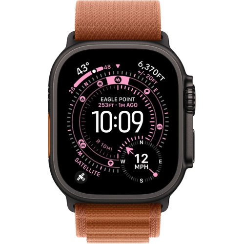 Смарт-часы Apple Watch Ultra 3 (2025) 49mm Black Titanium Case with Terra Cotta Alpine Loop S