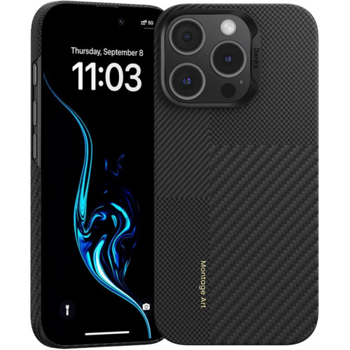 Чехол Benks Montage ArmorPro Case built with Kevlar для iPhone 16 Pro Black