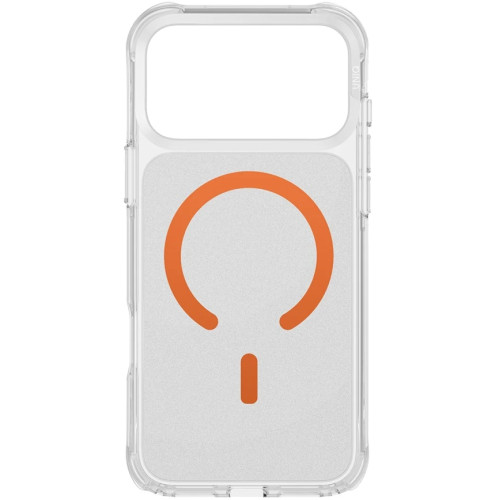 Чехол Uniq LifePro Xtreme Anti-FingerprintSlim Hybrid Case with MagClick для iPhone 17 Pro Max Frost Clear/Volt Orange