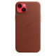 Кожаный чехол Apple для iPhone 14 Plus Umber
