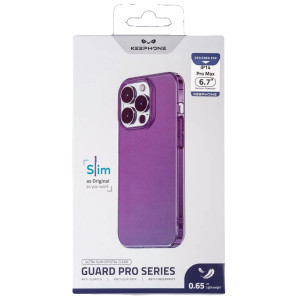Чехол прозрачный Keephone для iPhone 14 Pro Max Guard Pro Series Ultra Slim Violet Crystal Clear