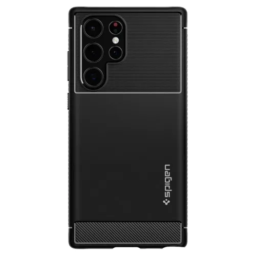 Чехол Spigen Rugged Armor Galaxy S22 Ultra (ACS03914) Matte Black