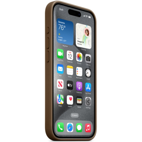 Чехол Apple FineWoven with MagSafe для iPhone 15 Pro Taupe