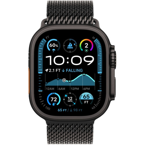 Смарт-часы Apple Watch Ultra 2 (2024) 49mm Black Titanium Case with Black Titanium Milanese Loop L