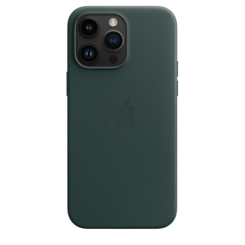 Кожаный чехол Telesin MagSafe для iPhone 14 Pro Forest Green