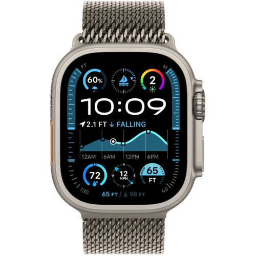 Смарт-часы Apple Watch Ultra 2 (2024) 49mm Natural Titanium Case with Natural Titanium Milanese Loop S