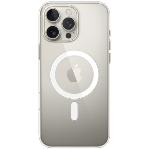 Чехол Apple Silicone Case with MagSafe для iPhone 16 Pro Max Clear