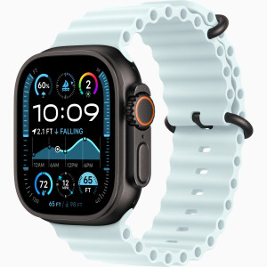 Смарт-часы Apple Watch Ultra 2 (2024) 49mm Black Titanium Case with Ice Blue Ocean Band