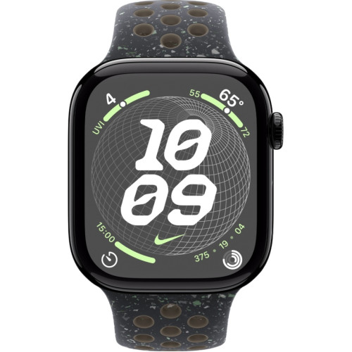 Смарт-часы Apple Watch Series 10 42mm Jet Black Aluminum Case with Midnight Sky Nike Sport Band M/L