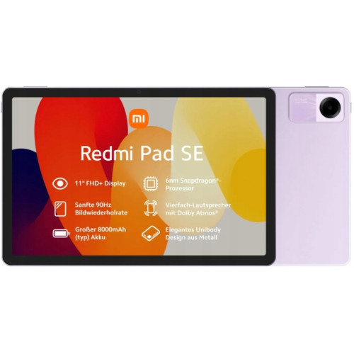 Планшет Xiaomi Redmi Pad SE 6/128Gb Wi-Fi Lavender Purple Global Version